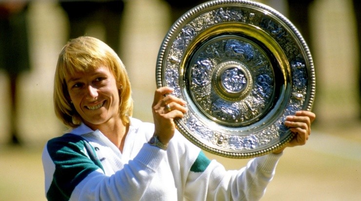 Navratilova ganó 9 veces Wimbledon (Getty)