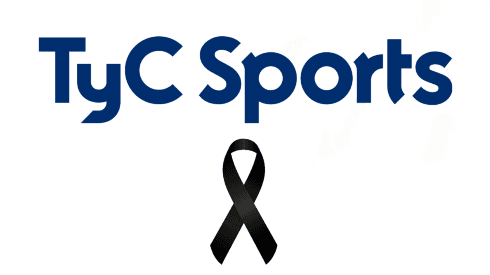 TyC Sports exhibe un lazo negro de luto en su programación televisiva