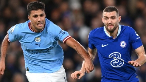 Rodri of Manchester City and Mateo Kovacic of Chelsea