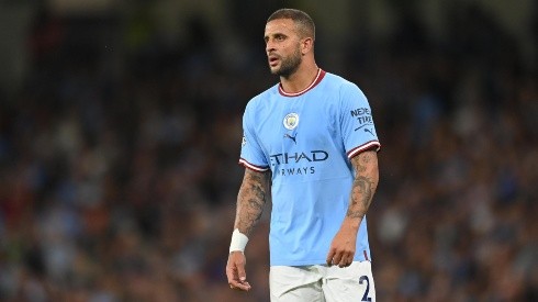 Kyle Walker en acción con Manchester City.