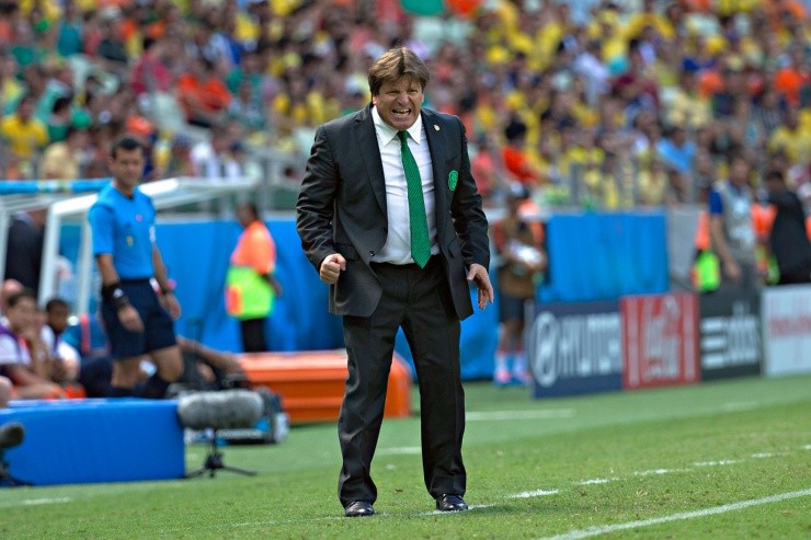 Herrera como entrenador del Tri en Brasil 2014 (Imago7)