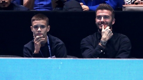 David Beckham junto a su hijo Romeo