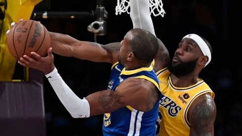 Andre Iguodala y LeBron James.