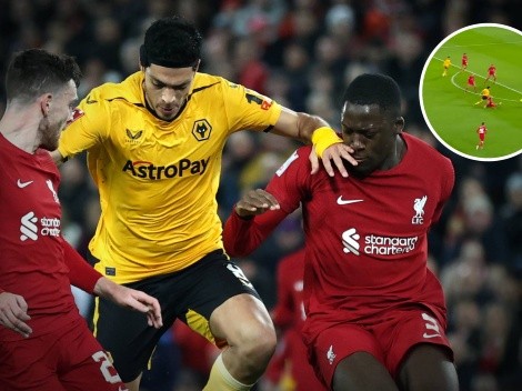 VIDEO | Jiménez 'provoca' el gol de Wolves contra Liverpool