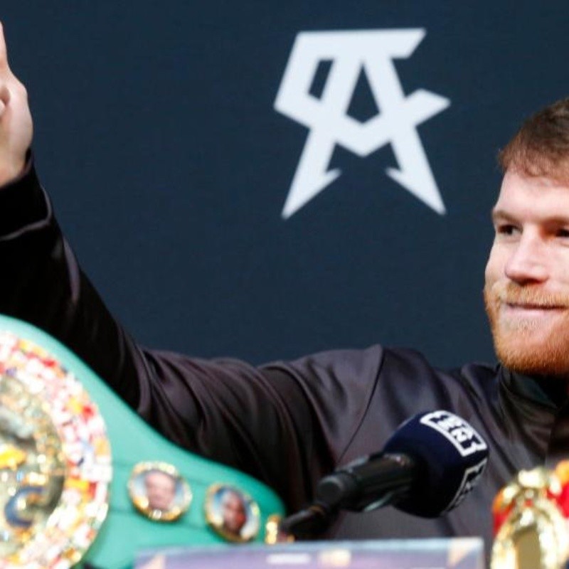 Sonríe Canelo Álvarez tras la declaración del CMB sobre la eliminatoria entre Benavidez y Plant