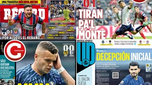Las portadas de los diarios deportivos mexicanos resaltaron el triunfo de Chivas en Monterrey
