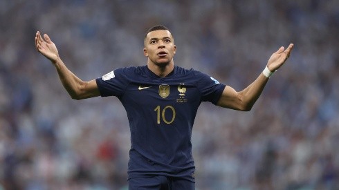 Mbappé en Qatar 2022.