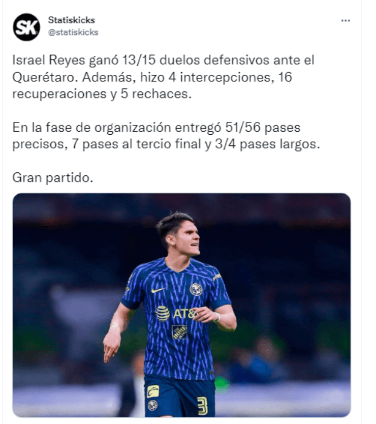 Reyes fue un pilar del América (Créditos: Statiskicks)