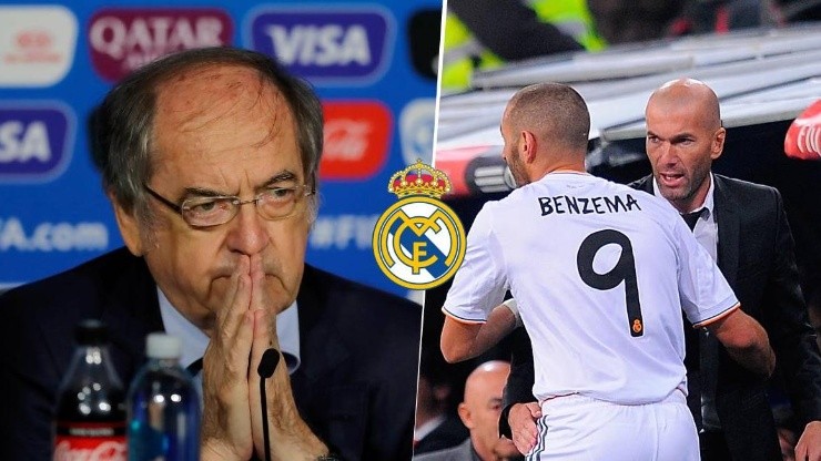 Real Madrid se despachó contra Nöel Le Graët por sus declaraciones contra Zinedine Zidane y Karim Benzema.