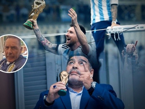 "Está protegido": la fuerte frase de Russo para comparar a Messi con Maradona