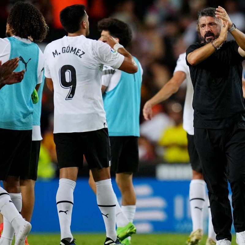 Gattuso vivió un momento inesperado en la concentración del Valencia