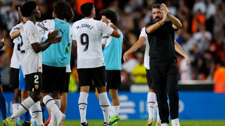 Gennaro Gattuso recibió una sorpresa en la concentración del Valencia en Riad.