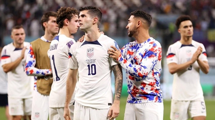 Christian Pulisic of United States looks dejected after their sides&#039; elimination from the tournament during the FIFA World Cup Qatar 2022 Round of 16 match between Netherlands and USA at Khalifa International Stadium on December 03, 2022 in Doha, Qatar. (Photo by Clive Brunskill/Getty Images)