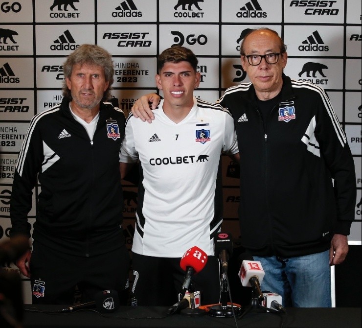 Colo Colo hoy presentó a Carlos Palacios | Foto: Colo Colo 