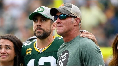 Rodgers y Favre con los Packers.