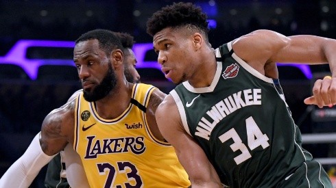 LeBron James y Giannis Antetokounmpo.