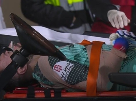 Lo sufre CR7: la grave lesión de Ospina por la que salió en ambulancia