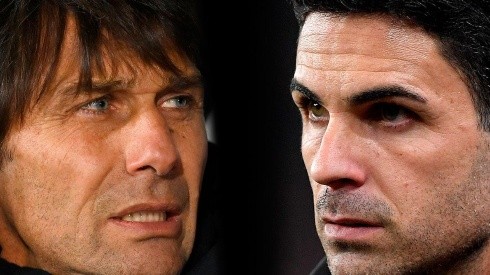 Antonio Conte y Mikel Arteta, frente a frente.