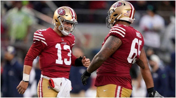 Purdy brilló para 49ers. (Getty Images)
