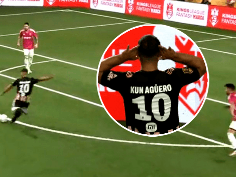 VIDEO | El Kun Agüero volvió al fútbol con un golazo y festejó como Messi y Román
