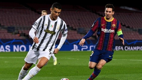 En su último partido Messi jugaba en Barcelona y Cristiano en la Juventus