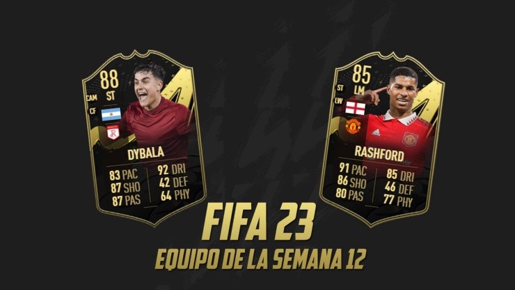 FIFA 23: El TOTW 12 se estrena con Dybala y Rashford como figuras