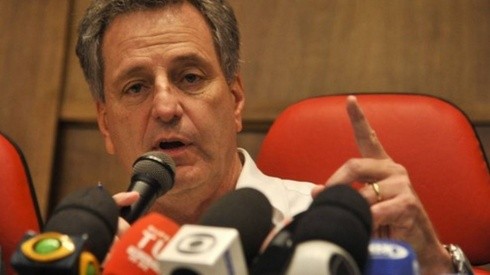Foto: Marcelo Cortes/CRF - Landim concordou com termos e aceitou oferta de R$ 8 milhões do Olympiacos