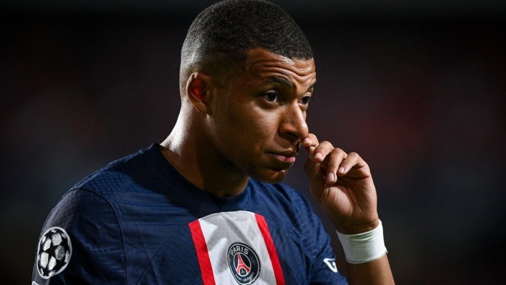 Kylian Mbappé con PSG.