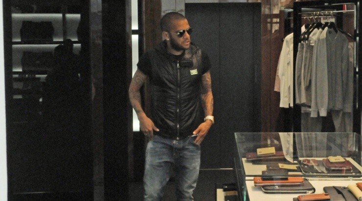 La última imagen de Dani Alves libre en Barcelona. (IMAGO)