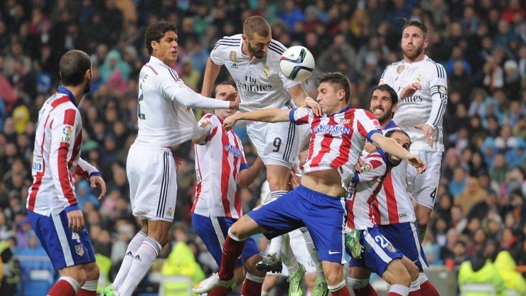 La imagen del último derbi madrileño por Copa del Rey.