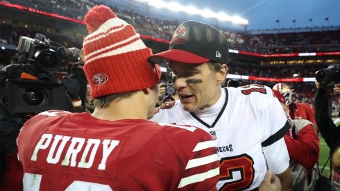Brock Purdy (left), Tom Brady (right) - San Francisco 49ers vs. Tampa Bay Buccaneers - NFL 2022