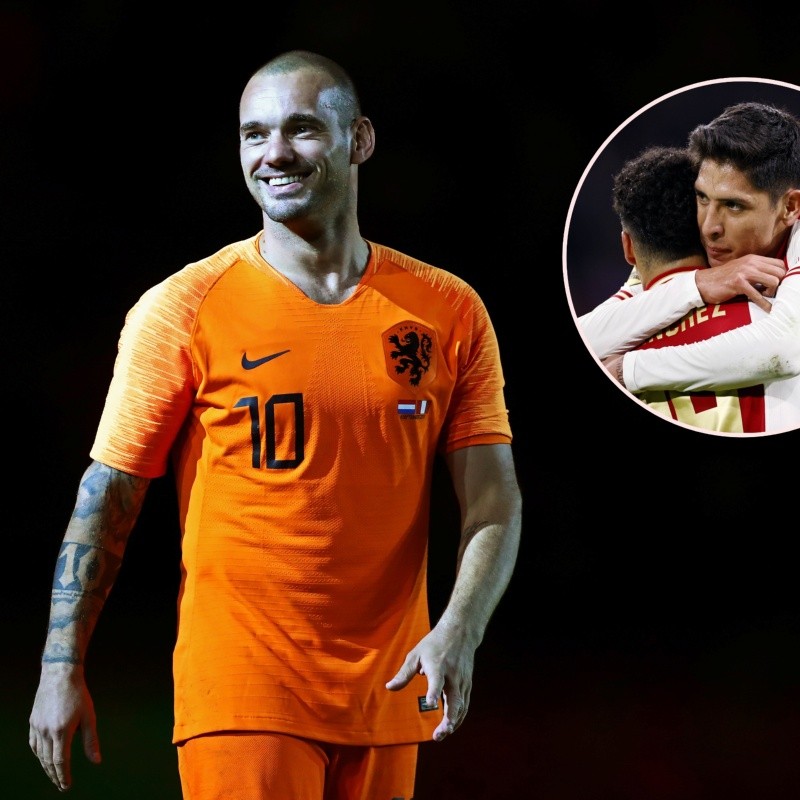 Wesley Sneijder vuelve a cargar contra Edson Álvarez y Jorge Sánchez