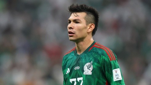 Hirving Lozano with Mexico during the Qatar 2022 World Cup