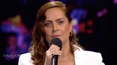 Natalia Valdebenito en los Premios Caleuche.