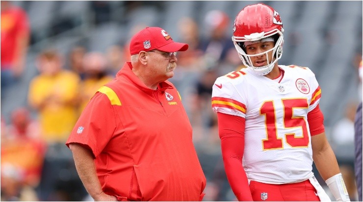 Andy Reid y Patrick Mahomes (Foto: Michael Reaves | Getty Images)