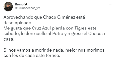 Chaco Giménez a Cruz Azul