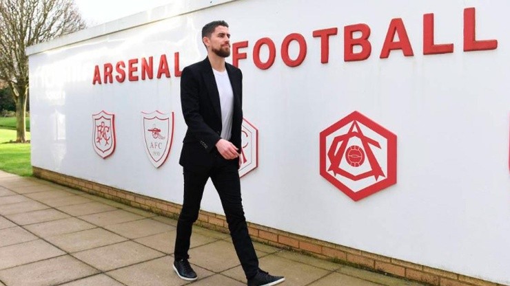 Jorginho en su llegada a Arsenal.