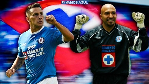 Óscar Pérez y Christian Giménez, dos de los últimos ídolos de Cruz Azul.