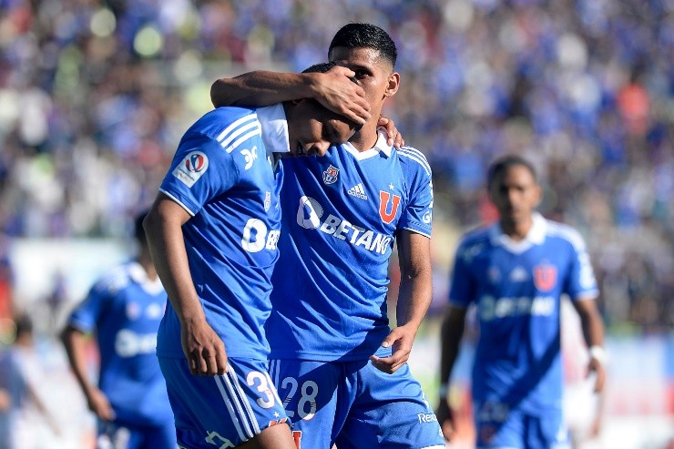 Palacios anotó el trunfo de la U ante Unión Española | Foto: Agencia Uno 