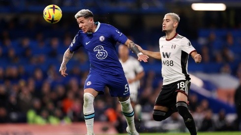 Enzo en su debut con Chelsea.