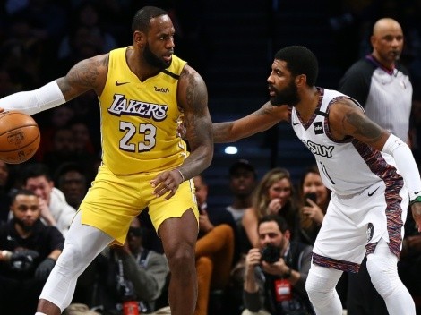 Kyrie Irving to Lakers? LeBron James, Magic Johnson react to Nets' star trade request