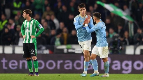 Celebración de Celta de Vigo sobre Betis.