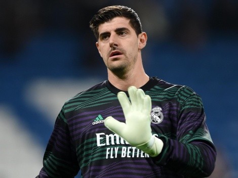 ¡Baja de último minuto en Real Madrid! se lesionó Courtois en el calentamiento