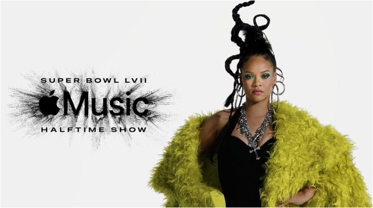 Rihanna será la encargada de realizar el Show del medio tiempo en el Super Bowl LVII (Foto: Apple Music)