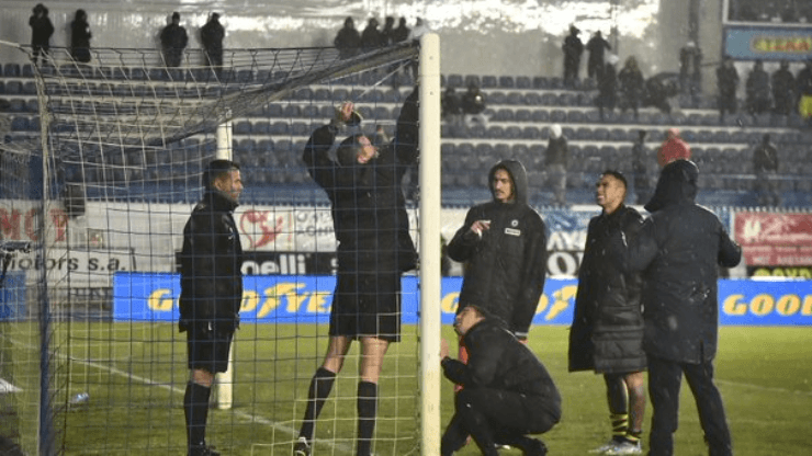 Atromitos vs. AEK Atenas quedó suspendido (Twitter)