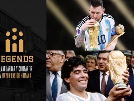 La sorpresa que prepara Legends para Messi y Maradona