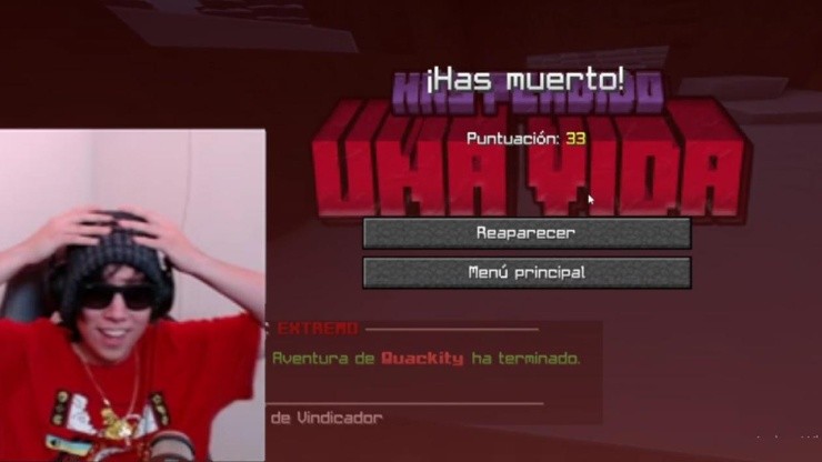 Quackity y la muerte más rápida en la final de Minecraft Extremo