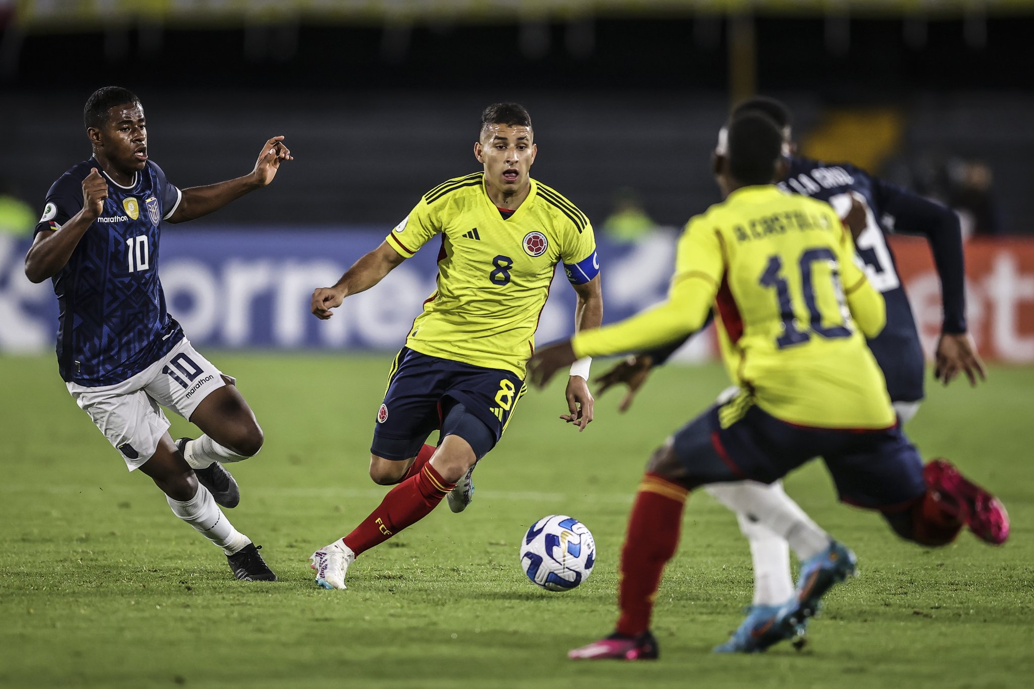 Colombia le ganó a Ecuador y quedó a un paso del Mundial Sub-20 de la FIFA