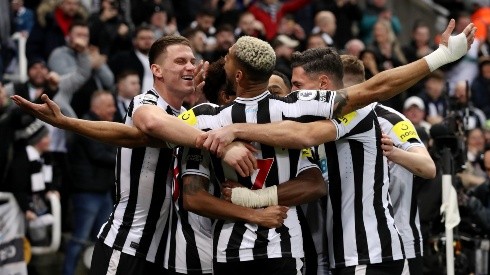 Newcastle en festejo de gol.