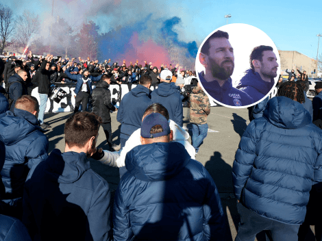 VIDEO | Los hinchas del PSG dedicaron una intimidante bandera a los jugadores y así reaccionó Messi